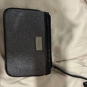 Nine West Shimmering Black Wristlet